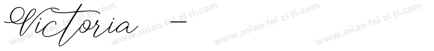 Victoria 衬线字体转换